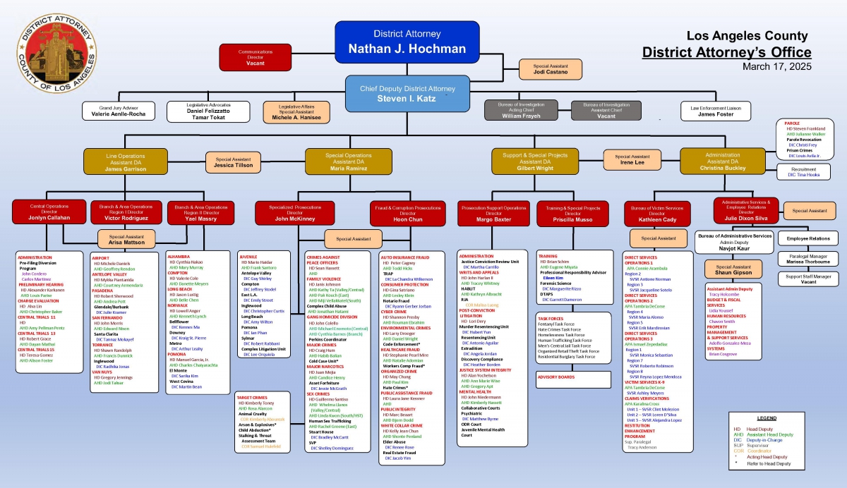 Organizational Chart - Management March 17, 2025