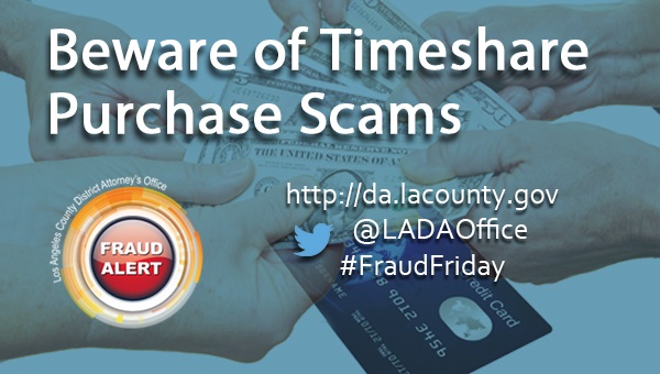 Graphic Image for Timeshare Purchase Scam Fraud Alert