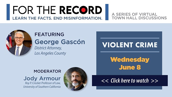 For the Record Town Hall Click here to Watch video slide