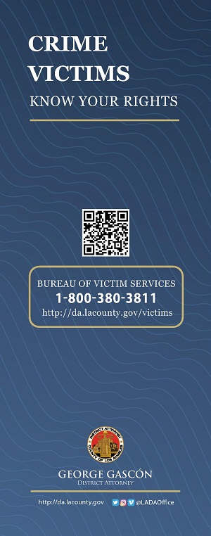 Cover of Crime Victims pamphlet