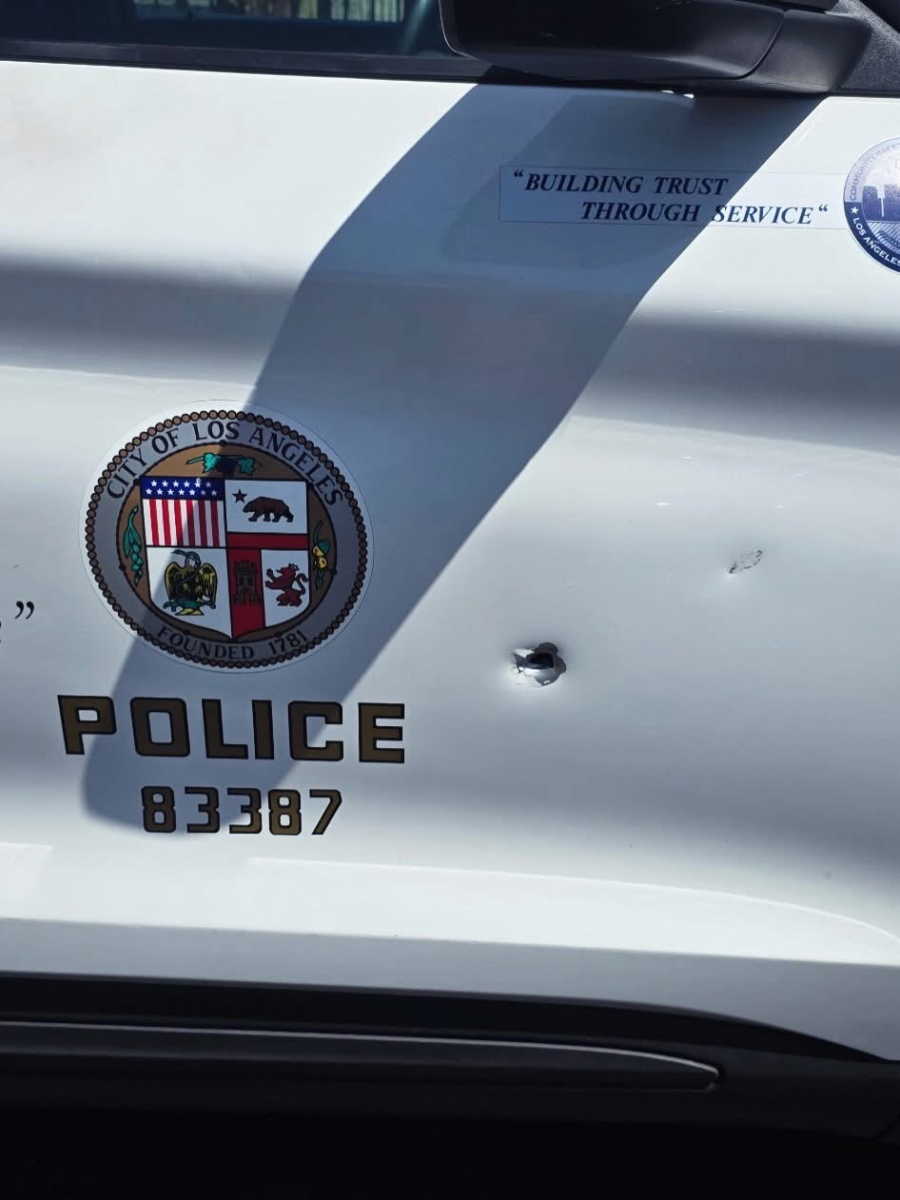 Police Car Bullet Hole