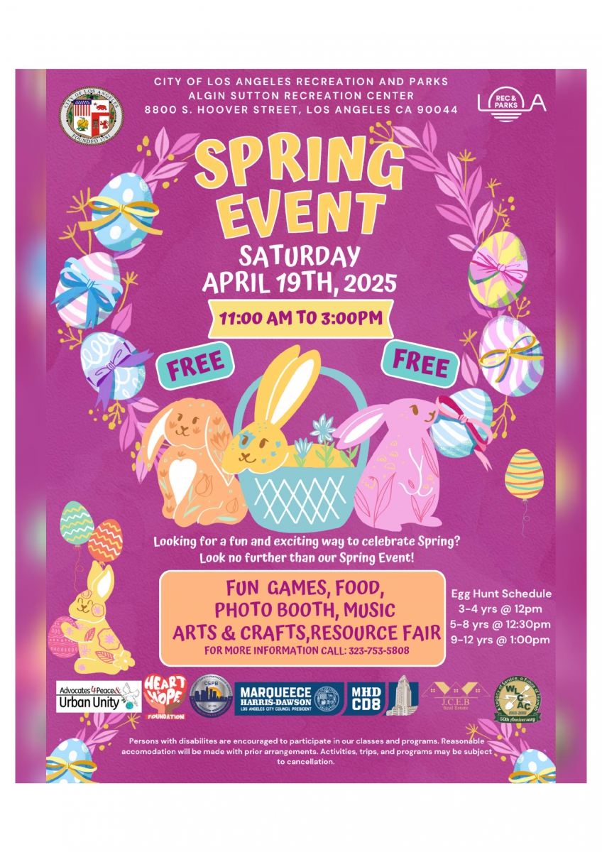 Spring Event at Algin Sutton Park 041225