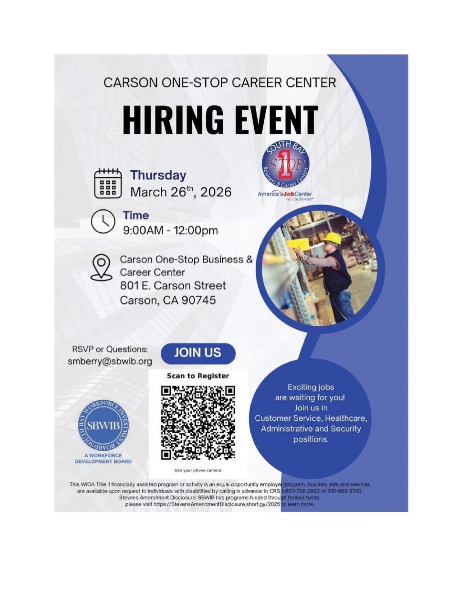 Carson Hiring Event 032626