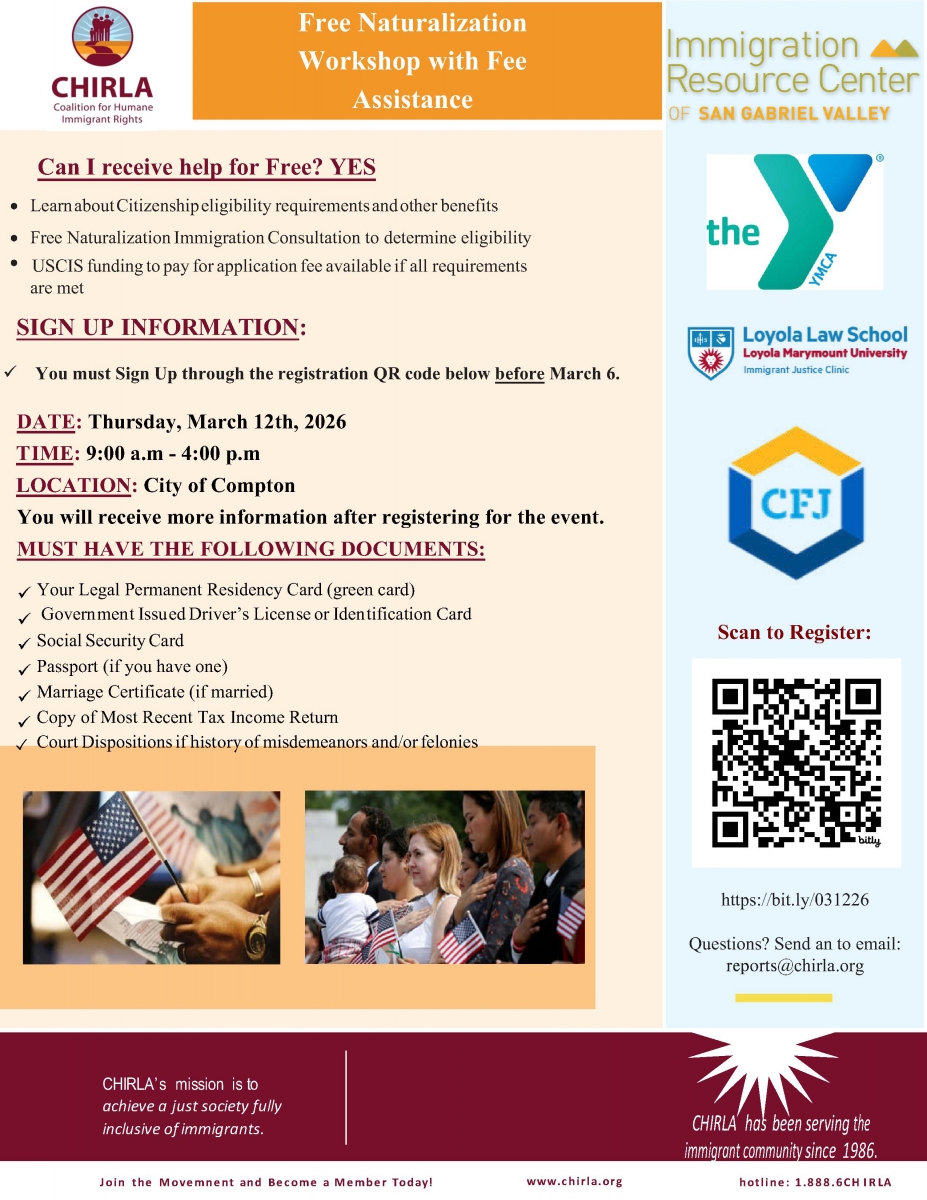 Free Naturalization Workshop with Fee Assistance 031226
