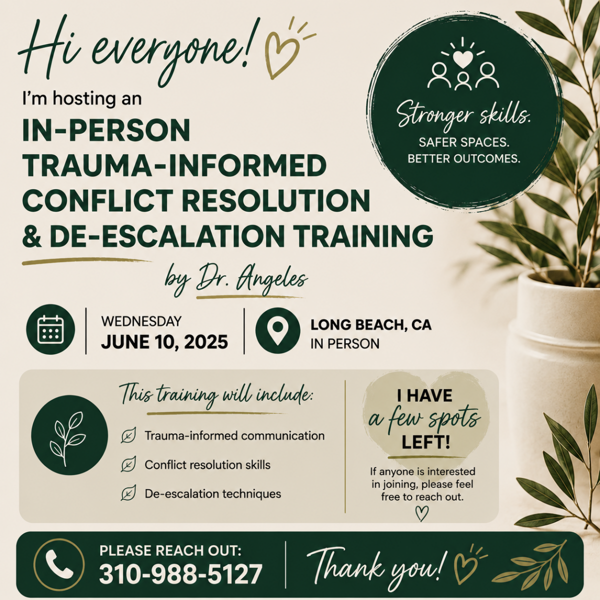 Trauma Informed Conflict Resolution & De-Escalation Training 061026