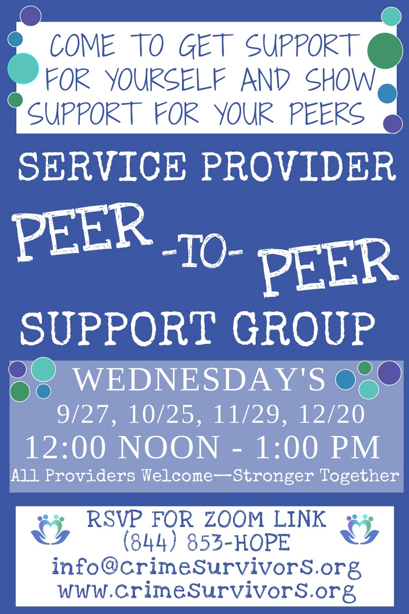 Crime Survivors Peer-to-Peer Support Group