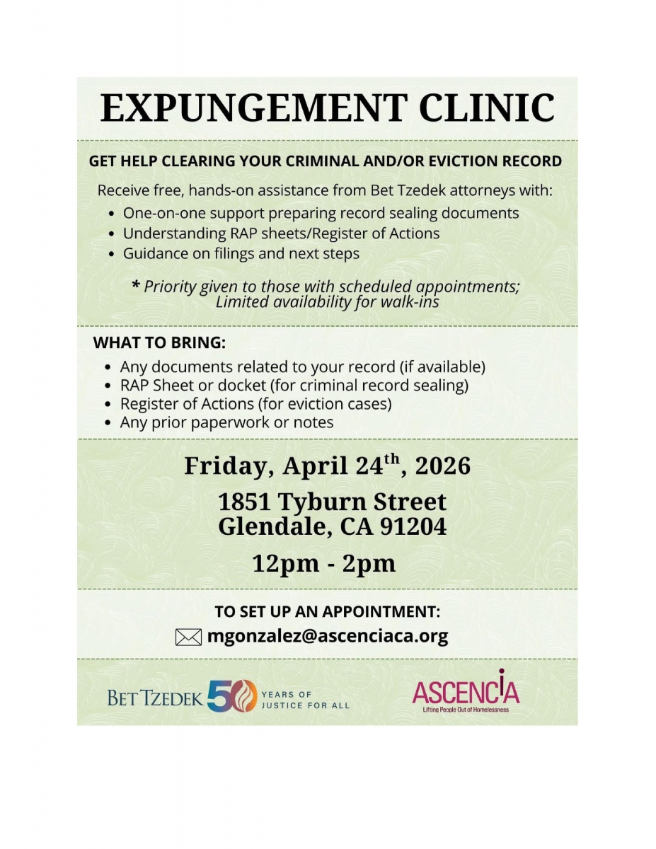 Expungement Clinic 042426