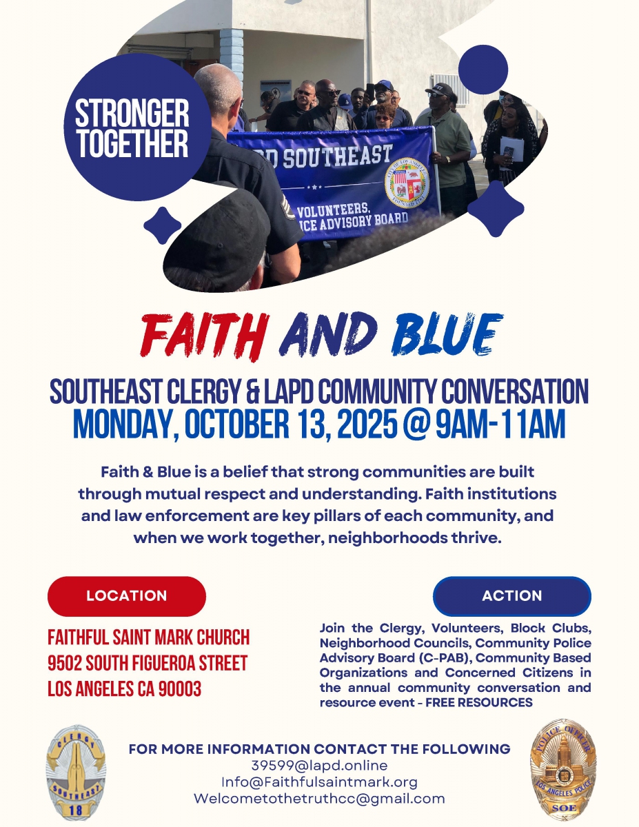 Faith & Blue Conversation 10.13.25