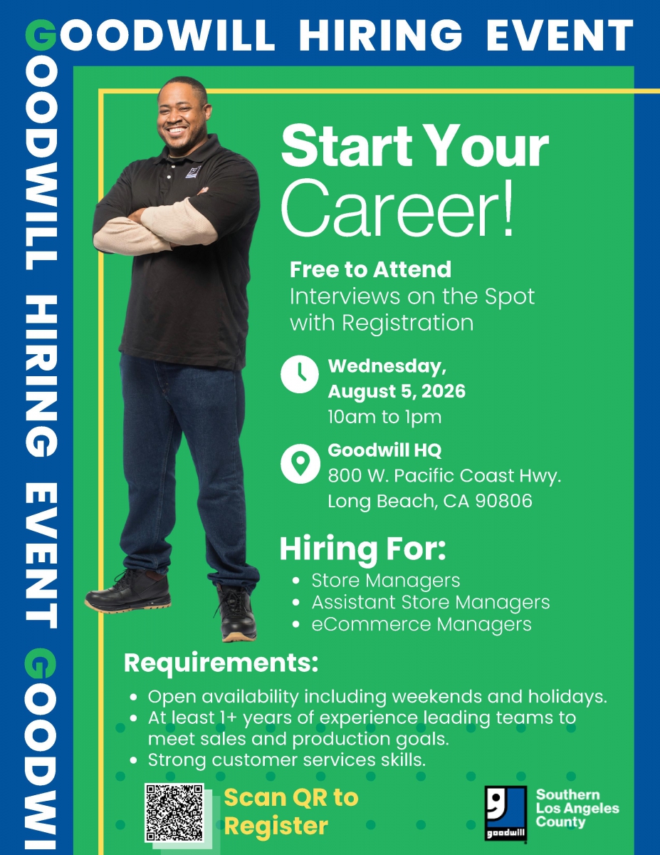 Goodwill Hiring Event 08.05.26
