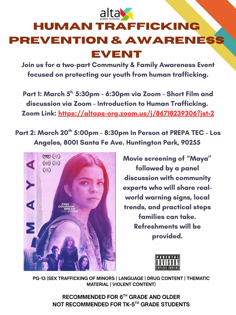 Human Trafficking: Prevention & Awareness Event - Part 1 03.05.26