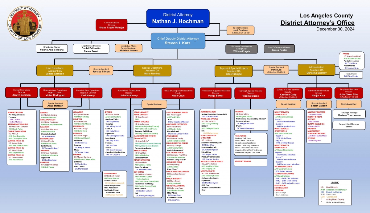 Office Organization Chart - Management