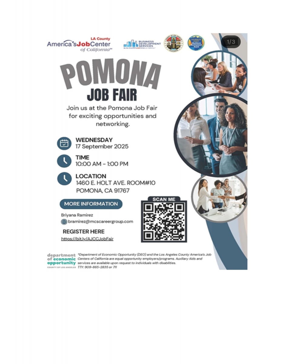 Pomona Job Fair 091725
