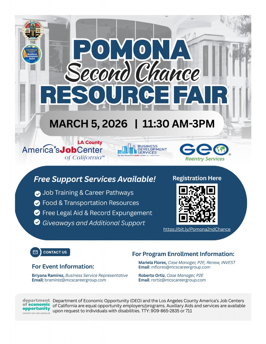 Second Chance Resource Fair 030526