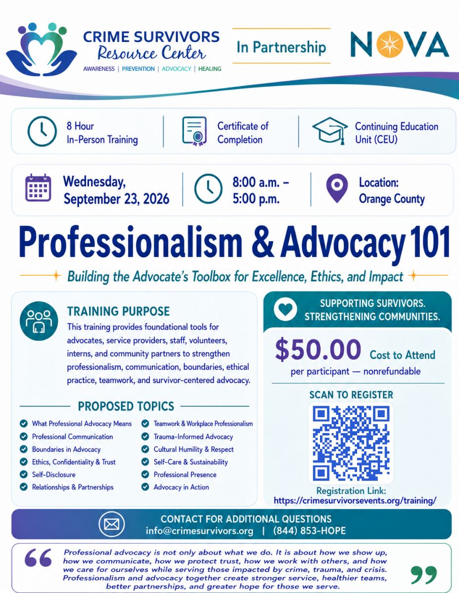 Professionalism & Advocacy 101 092326