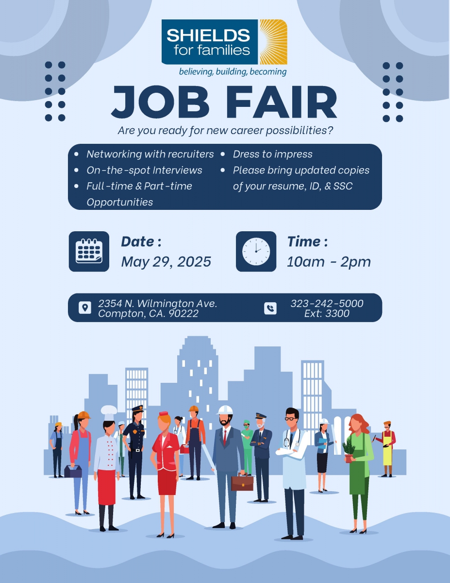 Job Fair - Shields for Families 05.29.25
