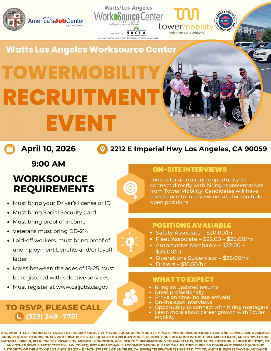 Towermobility Recruitment Event 041126
