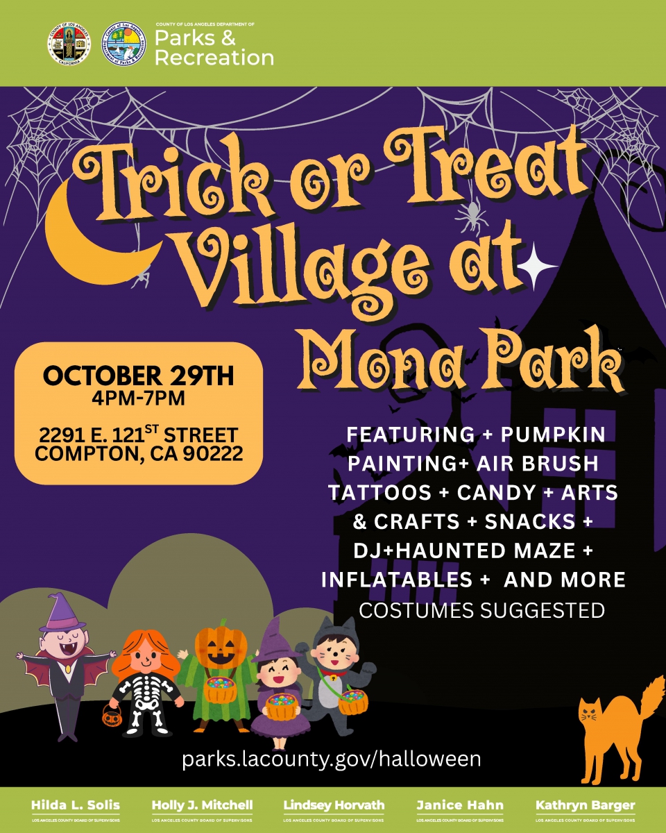 Trick or Treat Village at Mona Park 10.29.25