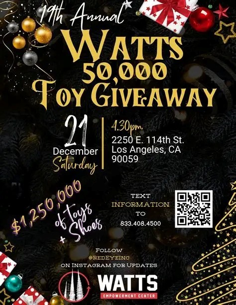 Watts 50,000 Toy Giveaway 122125