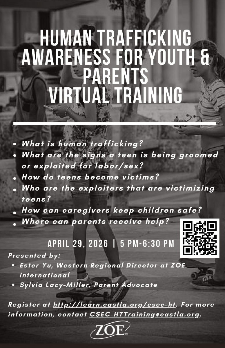 Human Trafficking Awareness for Youth and Parents 042926